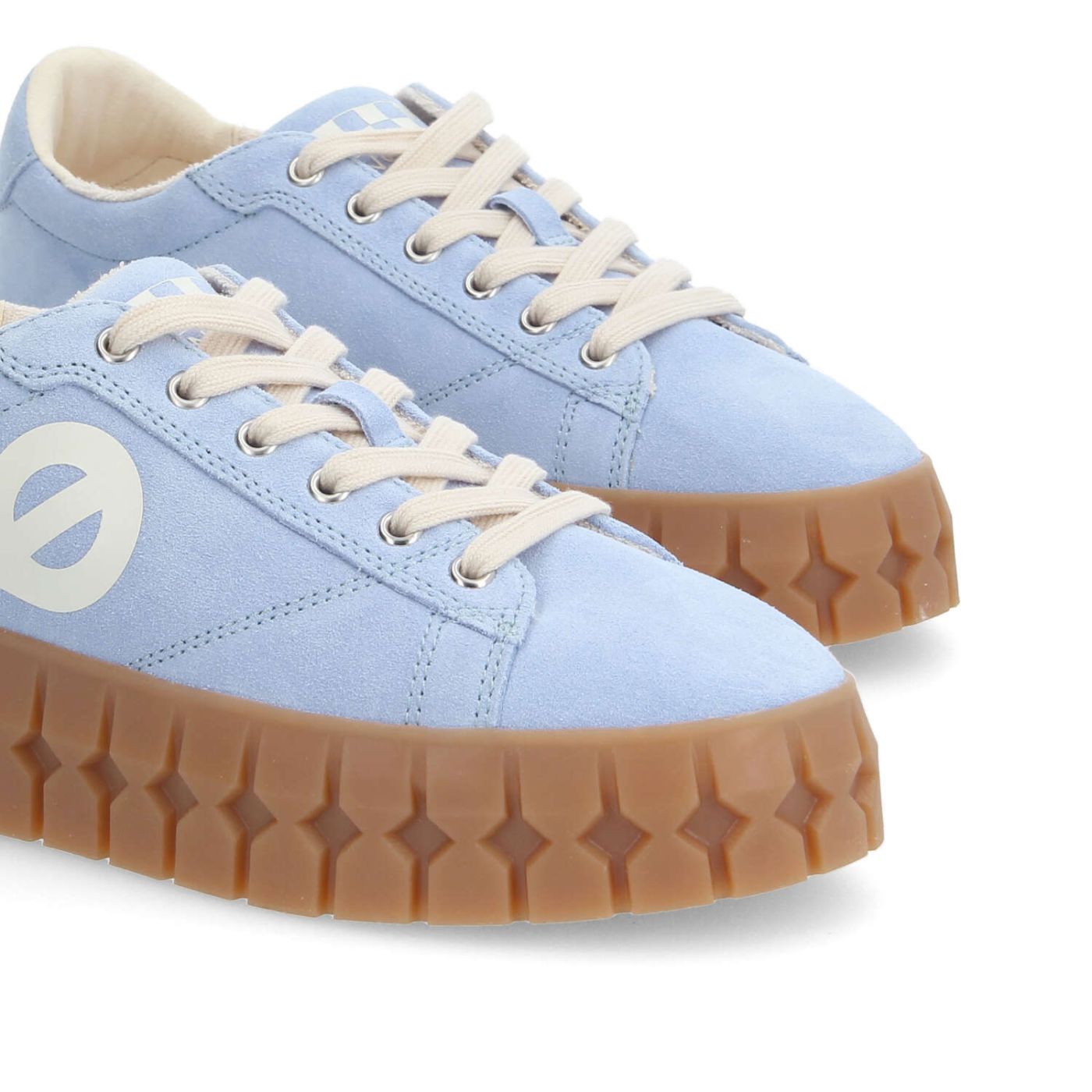 PLAY SNEAKER W - SUEDE/PRINT - BLEU/BLANC CASSE